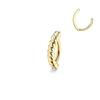14G Belly Button Ring for Women Surgical Steel CZ Clicker Ball Belly Piercing Ring Simple Reverse Navel Rings Body Jewelry