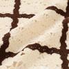 Francfranc Autumn Flower Crochet Throw (100cm X 150cm) Ivory Blanket/Half Blanket