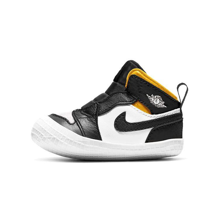 Jordan Air Jordan 1 Crib Bootie Comfortable Slip Resistant Cushioning Abrasion Resistant Mid top Toddler Shoes AT3745-017