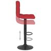 Bar Stool 2 Pcs Wine Red Fabric