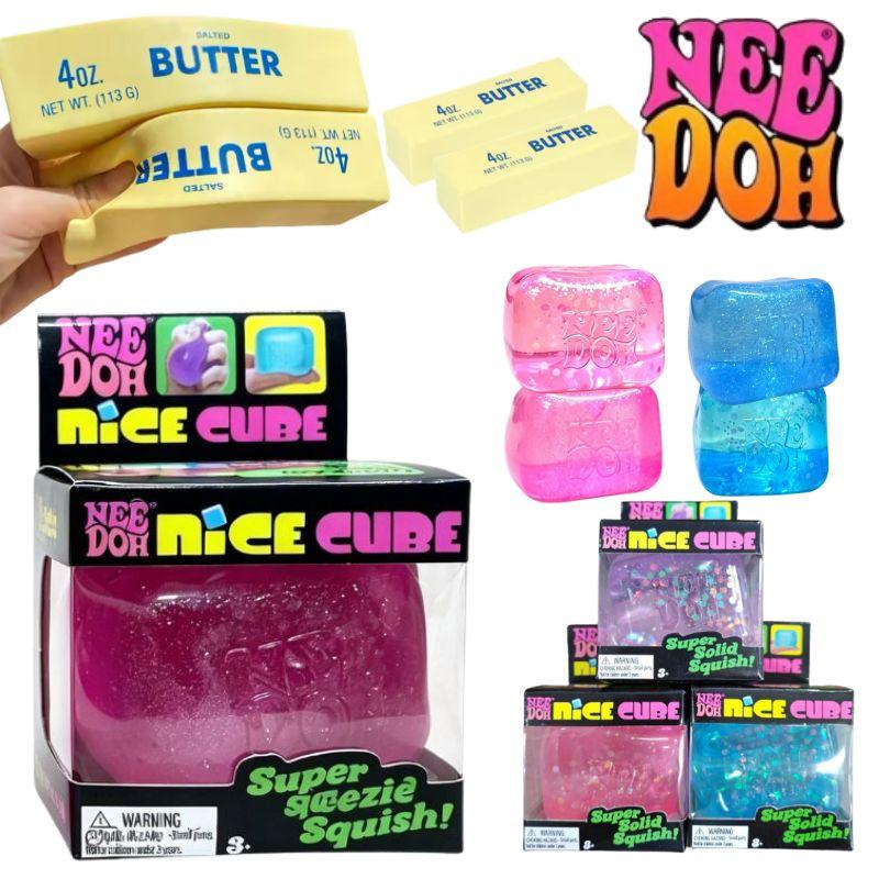 Nice Cube Ice Cream Doh Soft Squeeze Sensory Fidget Toy Nee Doh Surprise Stress Relief Party Desktop Decor Party Gift