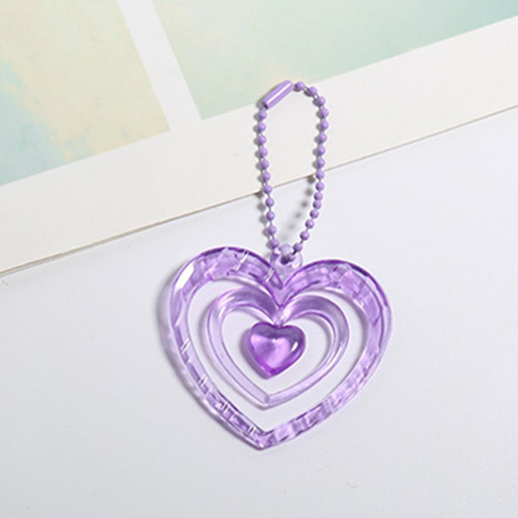 Hollow Heart Pendants Photo Album Decoration Key Chain Album Pendant Keychain Keyring Bag Key Decoration