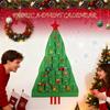 Återanvändbar Tyg Adventskalender 24 Dagar Julgransform Förvaringspåse Tyg Advents Nedräkningskalender För Heminredare Samlare