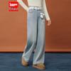 IEF 2025 Winter Fleece-Lined Wide-Leg Jeans