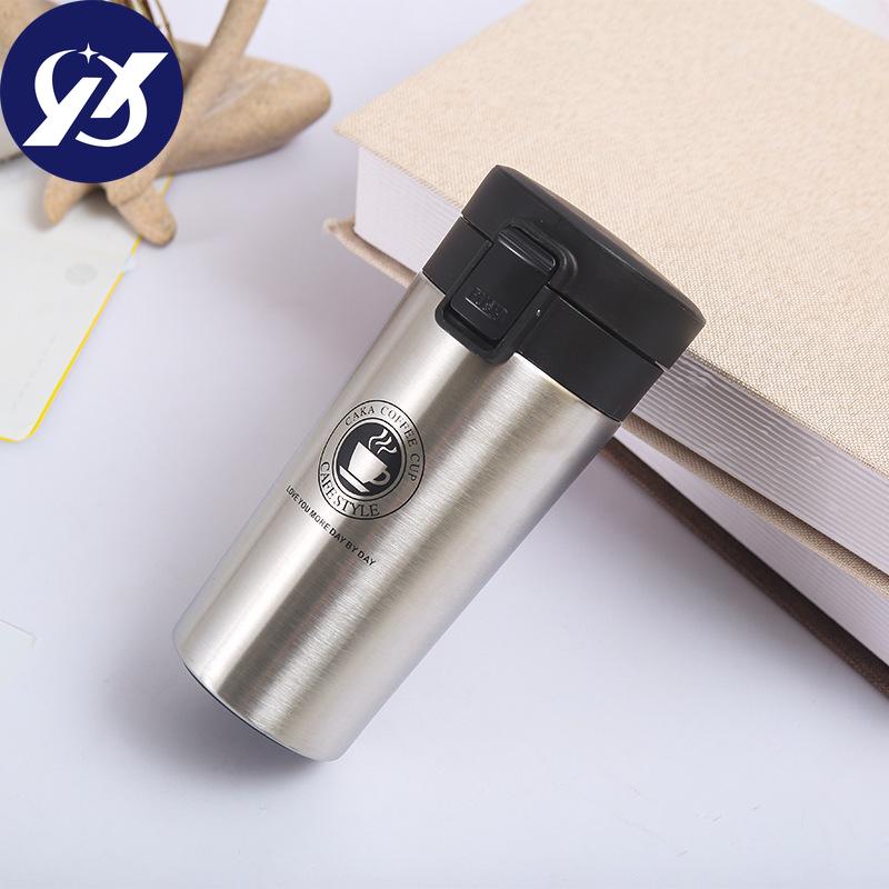 304 Rostfritt Stål Kaffekopp Dubbel Vakuumflaska Affärs Kontor Presentkopp