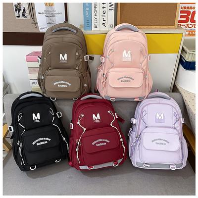 New Casual Schoolbag, Junior High School Student, Female Student, Junior High School Backpack, Girl Multi-color Large-capacity Backpack