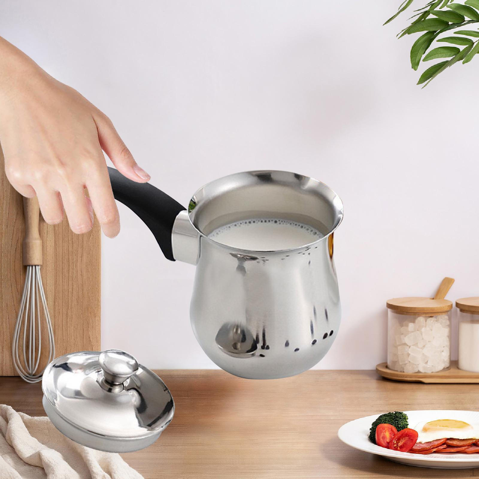 

Подогреватель масла для кофейника для индукционных плит, портативное молоко из нержавеющей стали 720ml