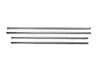 Lower Glass Moldings Dark Chrome (stainless Steel) Sedan/HB (4 Pieces) for Fiat Tipo 2016-