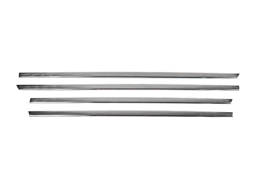 Lower Glass Moldings Dark Chrome (stainless Steel) Sedan/HB (4 Pieces) for Fiat Tipo 2016-