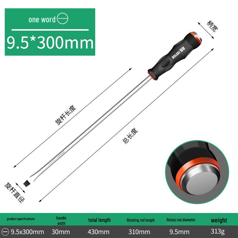 Multi-Function Screwdriver Tool Set: Cross-Head, Slotted, Torx, Flat-Head, Hammer-Compatible