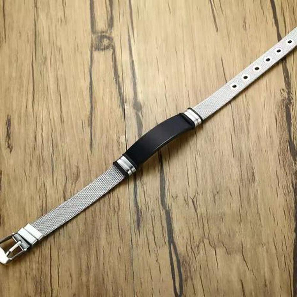 Adjustment Family Friendship Bracelet Silver Stainless Steel Bracelet Couple Bracelet  Unisex