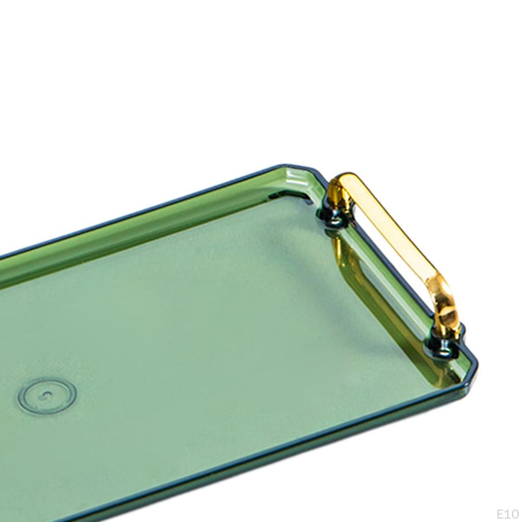 Tray with Handles,Non Slip Platters,Plastic Restaurant Serving Tray, for Parties Coffee Table Home