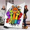 1pc SPRUNKI2 Theme Blanket - Digital Print, Polyester, Cozy for All Seasons, Perfect for Outdoor, Camping, and Travel