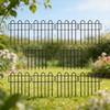 10Pcs Decorative Garden Fence 13x24Inch Square Metal Fence Panels Pet Dogs Animal Barrier for Outdoor Yard Decoration