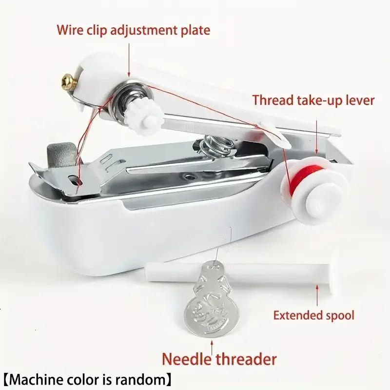 Manual Sewing Machine Portable Mini Cordless Stitch Machines Useful For DIY Household Clothes Leather Handheld Tools Accessories