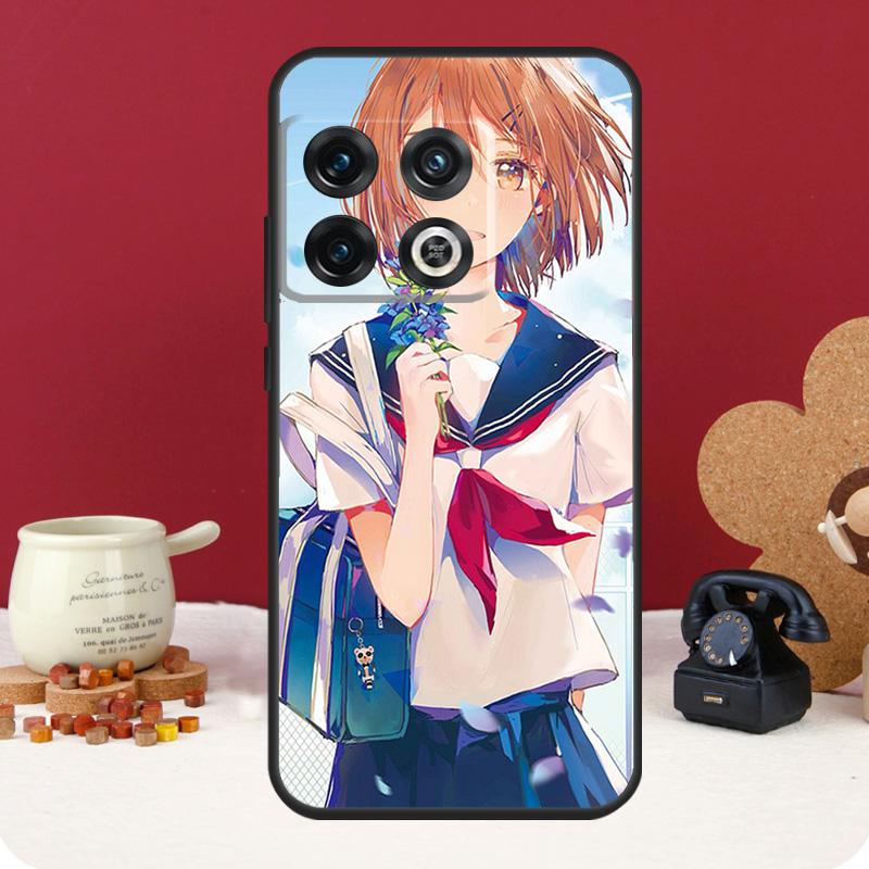 Anime girl cartoon japan cute Cover For OnePlus Nord 4 CE 3 2 Lite N30 N20 N10 OnePlus 10T 8T 13R 12R 13 12 11 10 Pro Case