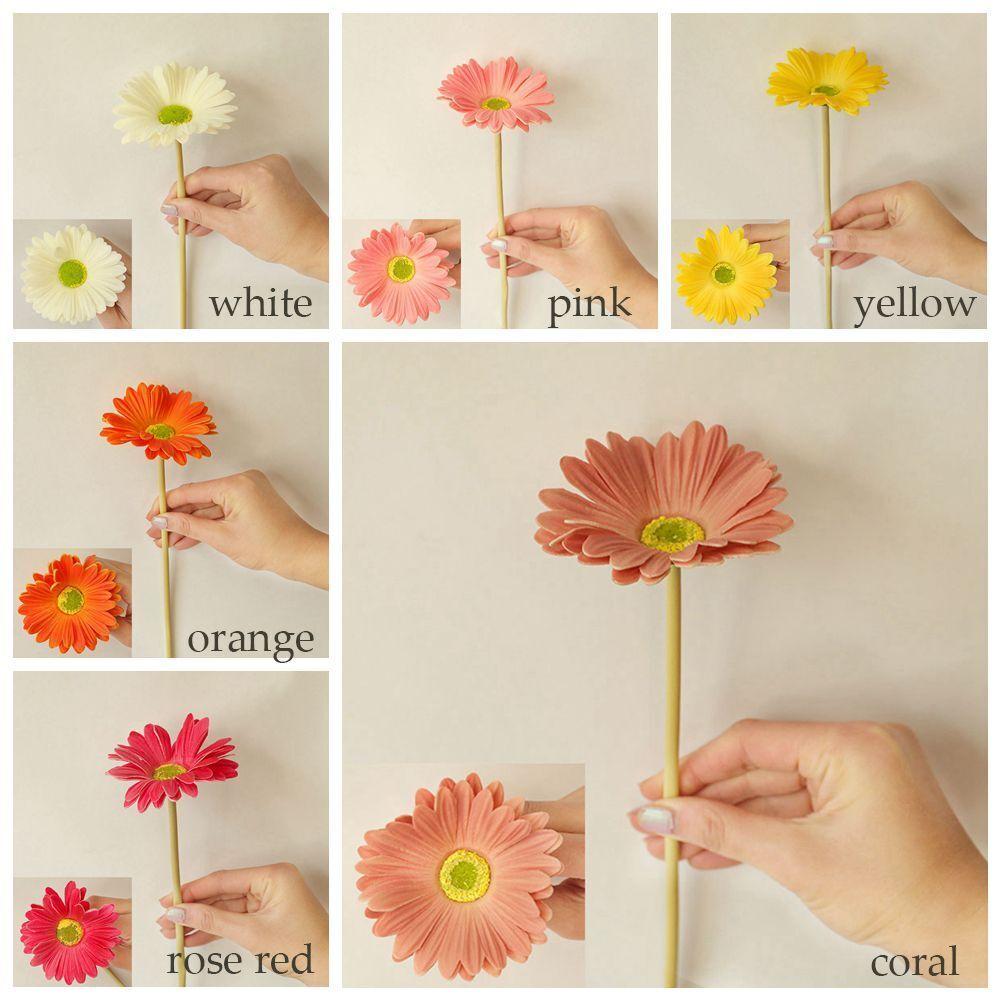 Decoration Fake Flowers Artificial Gerbera Artificial Flowers Fake Sunflower