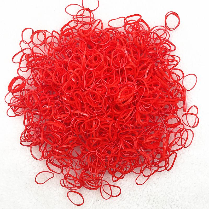 500pcs Cute Colourful Rubber Ring Disposable Elastic Hair Bands Ponytail Holder Rubber Band Scrunchies Kids Hair Accessorie