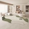 Large Area Green Rugs for Bedroom Nordic Living Room Decoration Shaped Carpet Irregular Plush Lounge Rug Home Thick Washable Mat