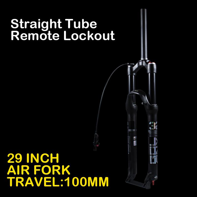 BOLANY MTB Supension Rebound Adjustment Double Air Fork 26/27.5er/29er Magnesium Alloy Travel 100mm  32 RL Bike Accessories