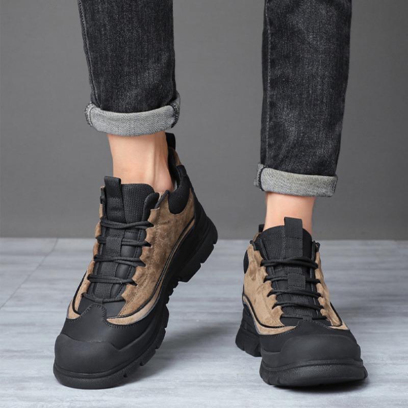 Fashion Winter New Cotton Shoes High Top Shoes Men's Thick Plush Warm Snow Boots Outdoor Waterproof and Cold proof Warm Cotton Boots