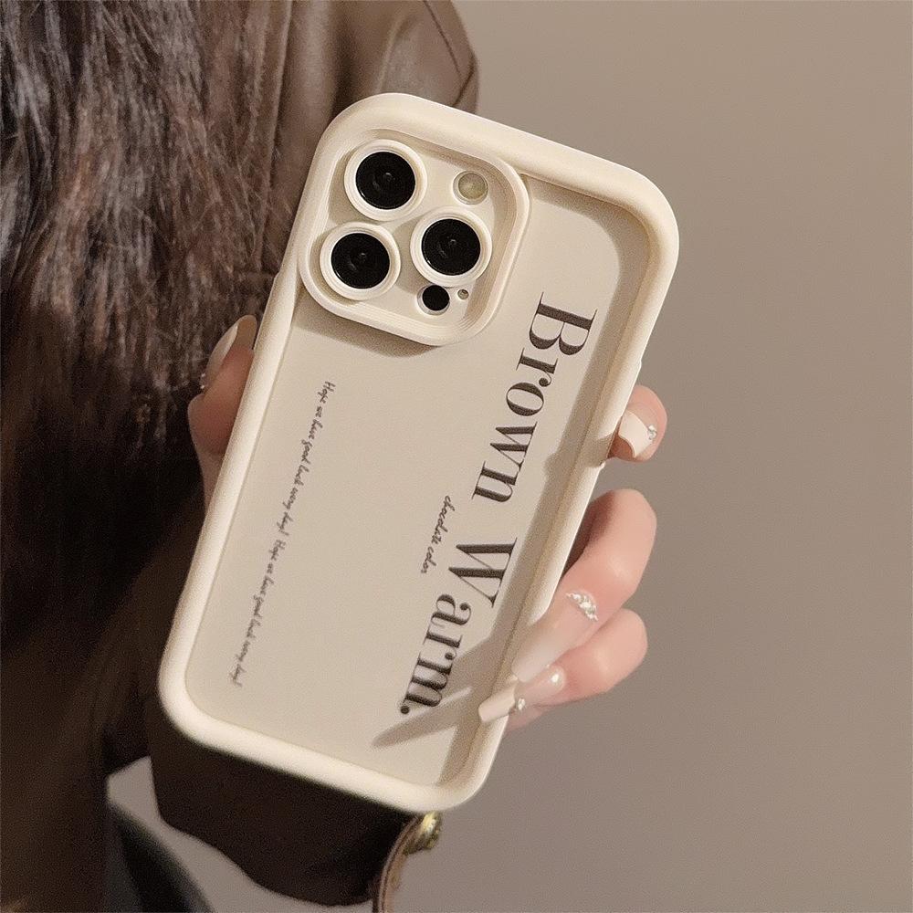 Simple Letters Apple 17 Mobile Phone Case IPhone 15 Silicone 16 Suitable for 14promax All Inclusive 12 Niche Huawei