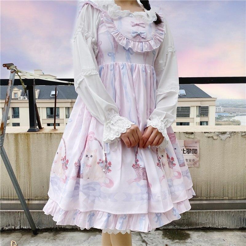 Buy Cute Lolita Suspender Dress Women Japanese Jsk Princess Sweet