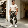 Men's Cargo Sweatpants Loose Fit Hip Hop Joggers for Outdoor Sports