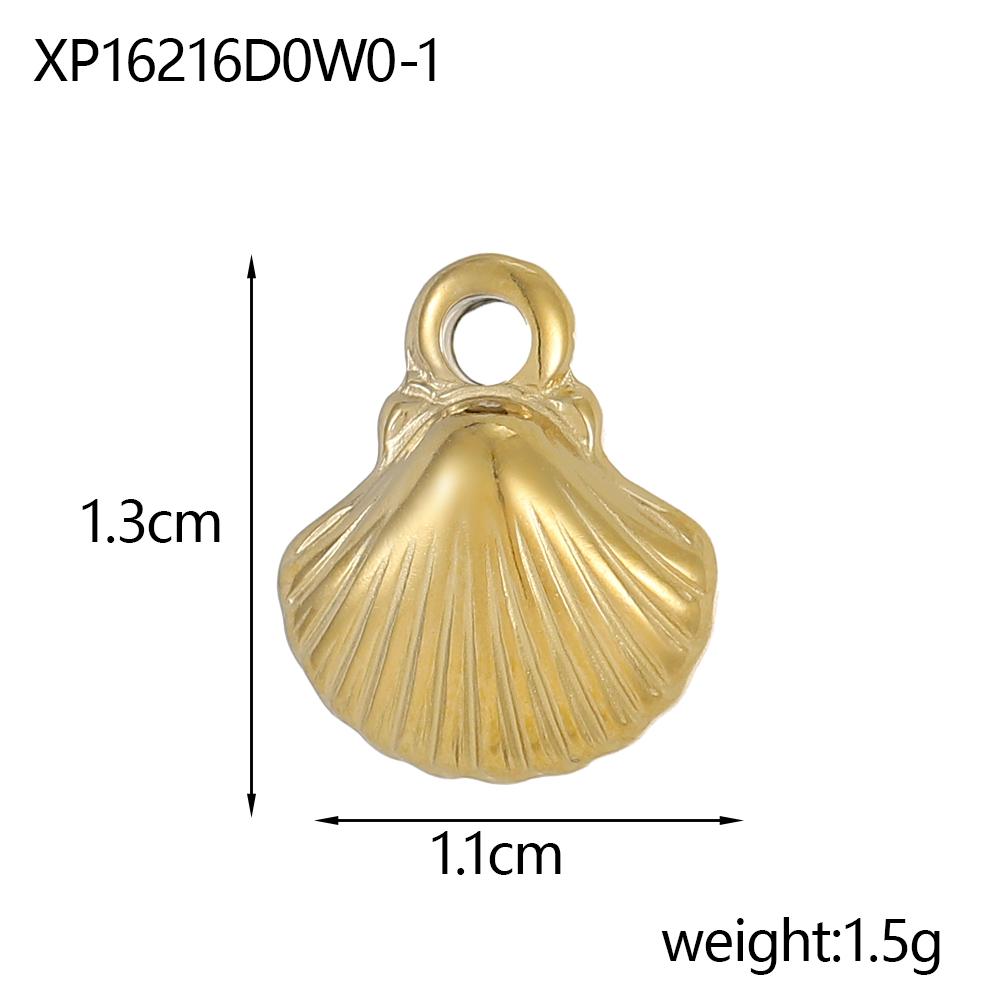CARLIDANA Vintage Starfish Shell Stainless Steel DIY Fish Tail Versatile Turtle Creative Necklace Accessories Various Styles