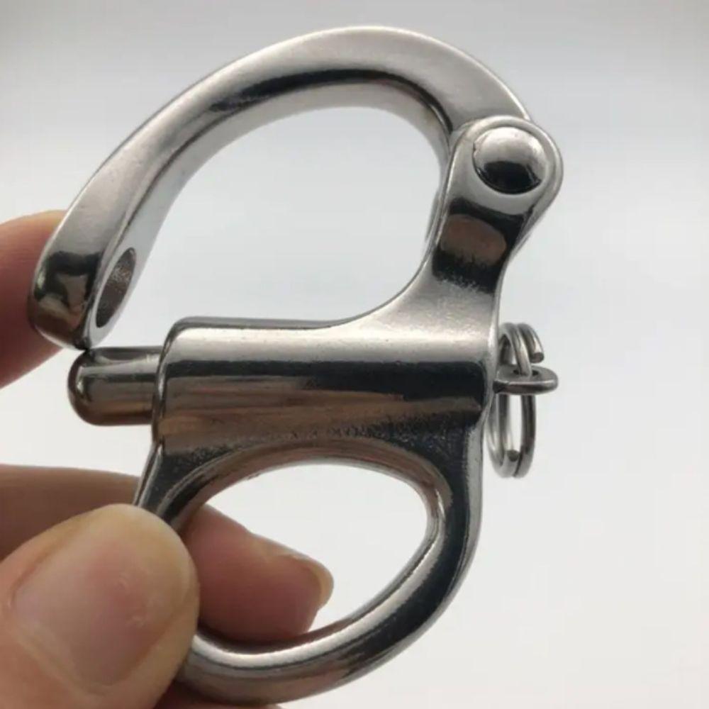 Jaw Swivel Snap Shackle Stainless Steel Quick Release Shackle Hook Chain Shackle  Halyards