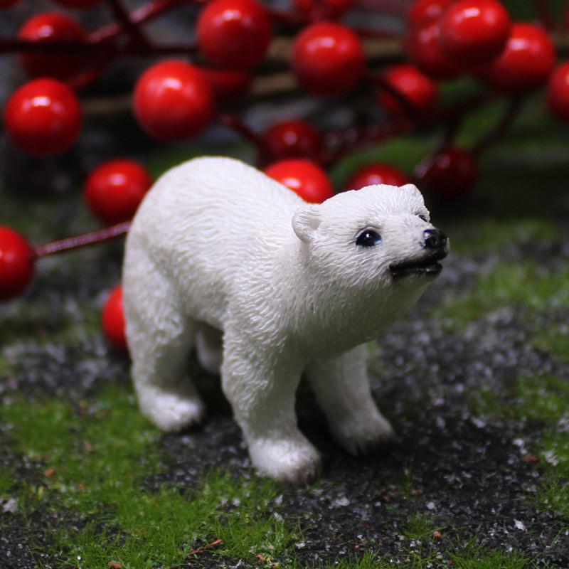 Arctic Resin Bear Garden Miniature With Cute Animal Design For Home Decor Gifts