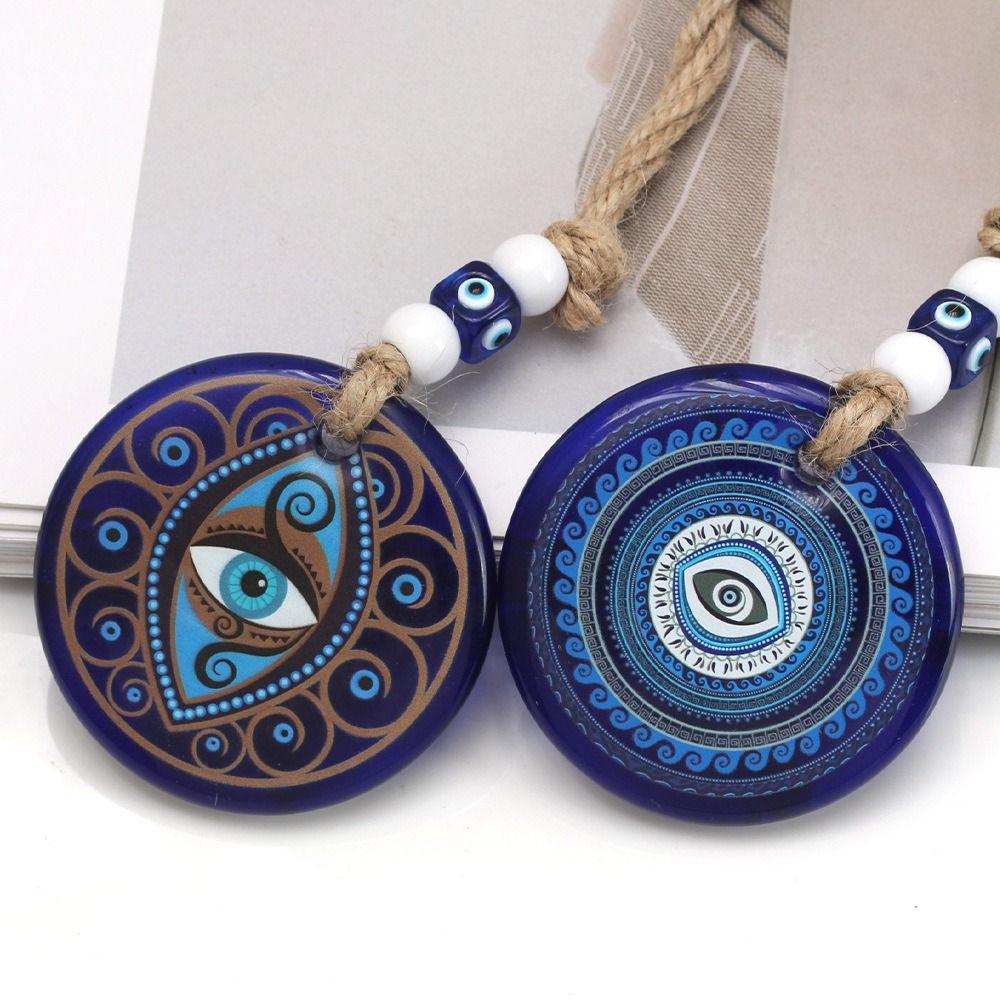 Hand of Fatima Lucky Eye Keychain Blue Eye Car Hanging Charm Lucky Eye Pendant Couple Gifts