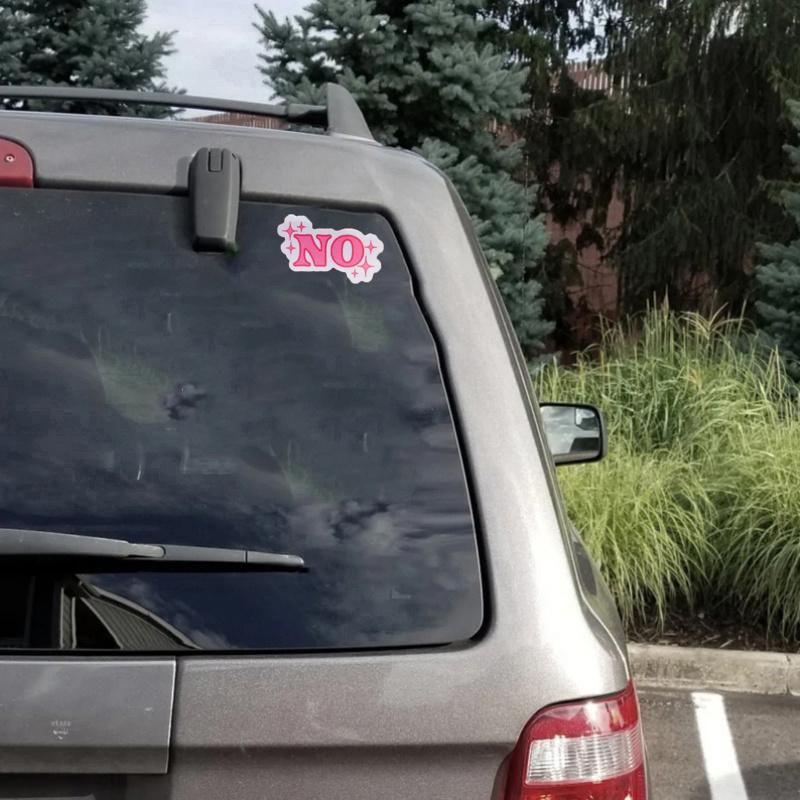 Small Pink No Mini Stickers Tiny Stickers for Phone Case Durable for Laptop, Car, Luggage, More - Perfect for Teens, Adults, Creative Decor & Gifting