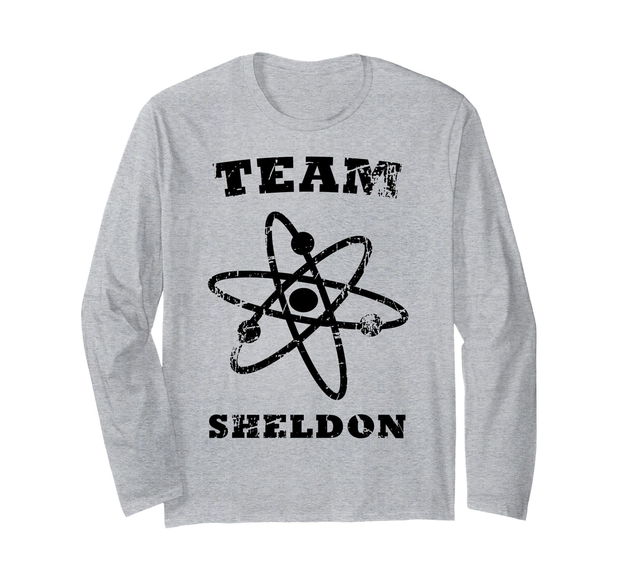 Big Bang Theory Logo Team Sheldon Atom Light Long Sleeve T-Shirt