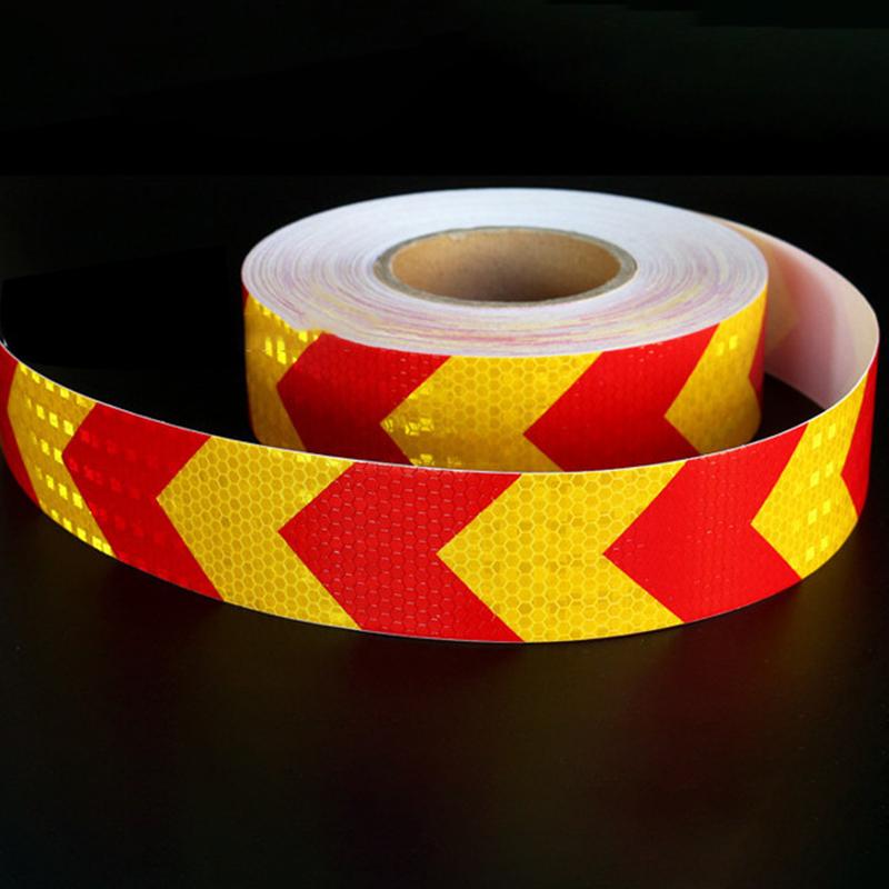 1 Roll Shining Reflective Safety Warning Tape Self Adhesive Twill Printing Reflective Tape For Car