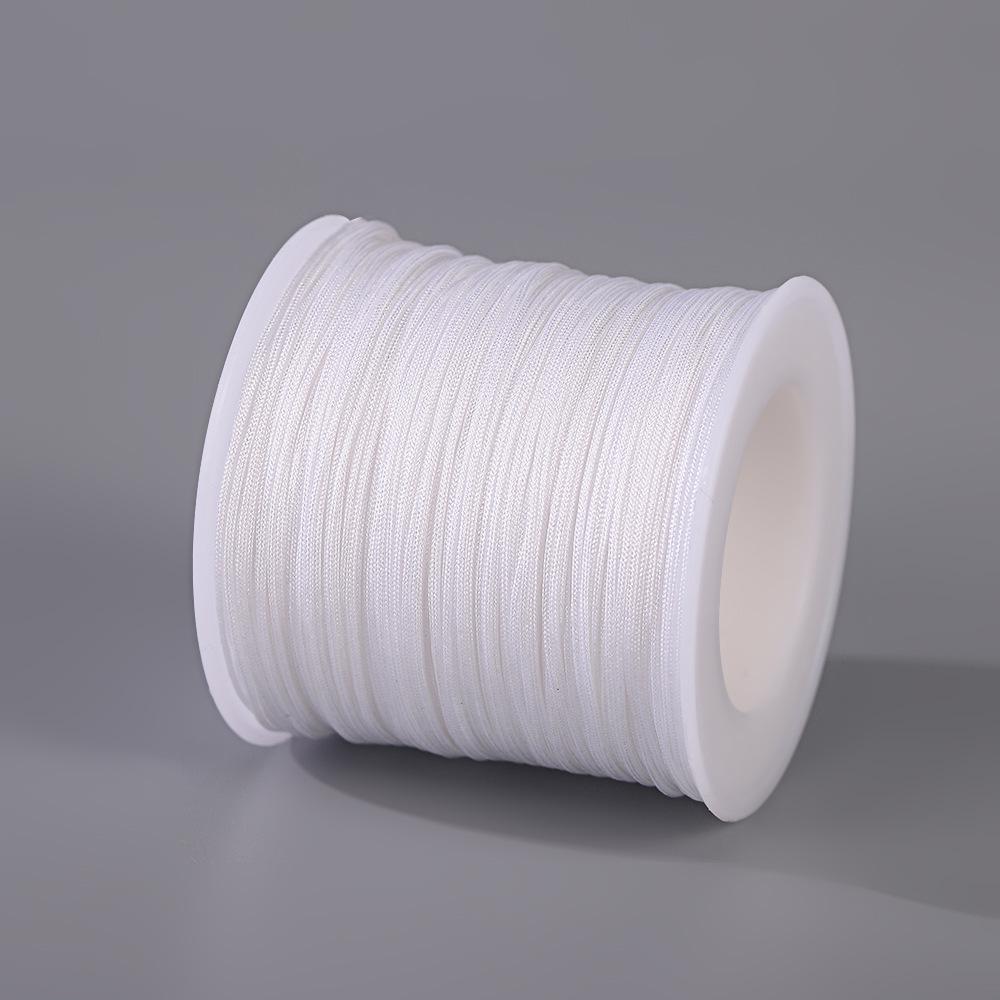 Handmade No. 72 Jade Thread - 0.8mm Wear-Resistant String for Jewelry Crafting, Hand Rope, Bracelets, DIY Necklaces, 50m