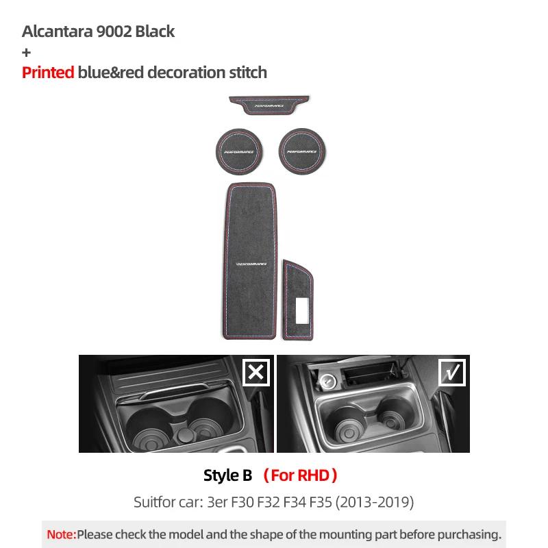 Betterhumz For BMW F30 F32 F34 F35 Car Cup Coaster Holder Anti-Slip Pad Storage Box Mat Center Console Interior Deco Accessories