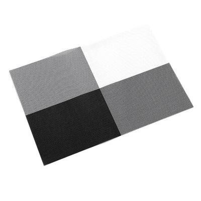 Placemats Multipurpose Nordic Style Waterproof Reusable Heat Resistance PVC Place Mats for Home Party Black
