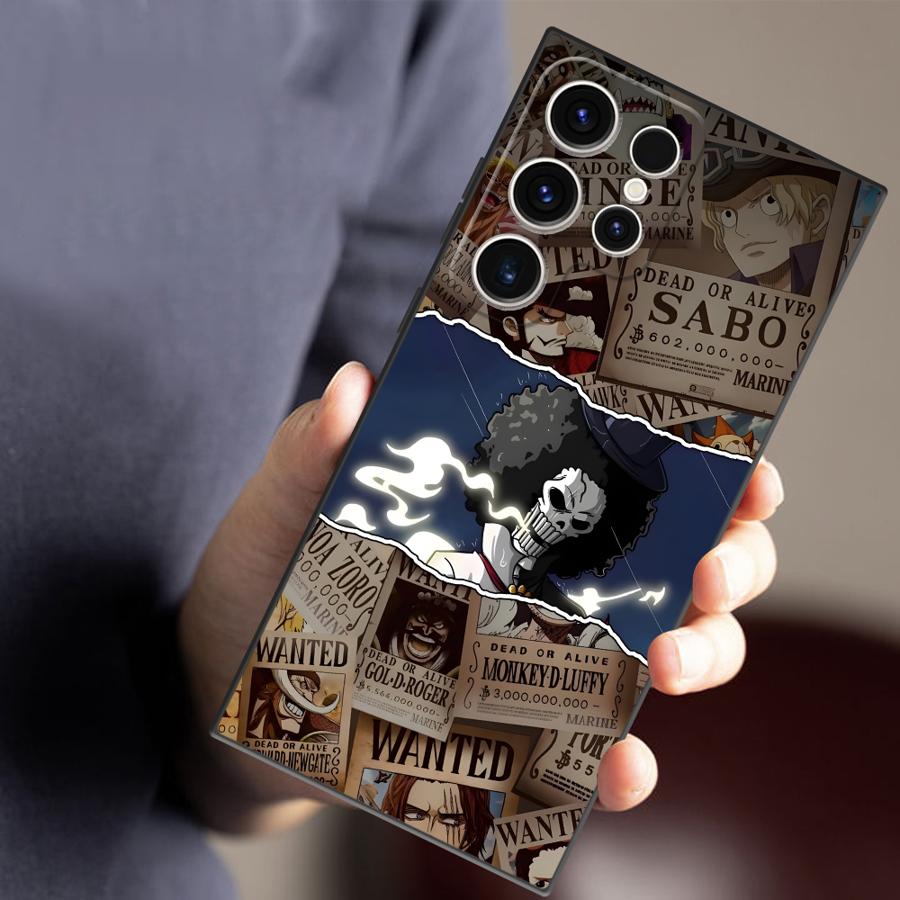 Phone Case for Samsung Galaxy S24 S21 S21+ S25 Ultra S20 FE S23 FE S22 Plus S24Ultra Soft Cover One Piece Poster BROOK