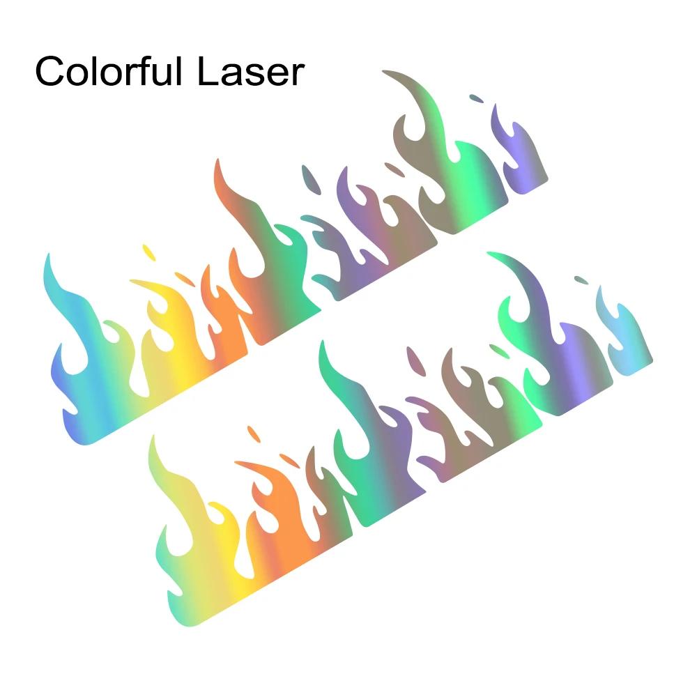 Burning Stereoscopic Flame Car Stickers Car Vinyl Decal Waterproof Vehicles Motorcycle Stickers Car Accessories Decoration