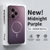 Ultrathin Metallic Paint For Magsafe Magnetic Phone Case For Honor 400 Pro Anti Fall Airbag Bumper Wireless Charge Cover
