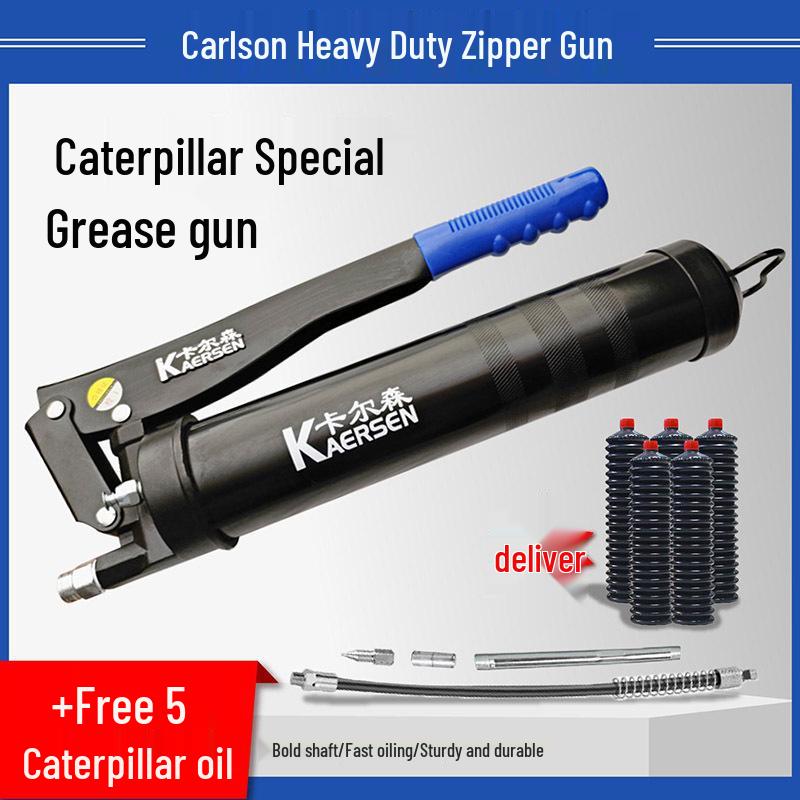 Carlson Zipper Grease Gun: Mini Excavator Chain Type Mechanical Lubricating Oil Bullet Gun