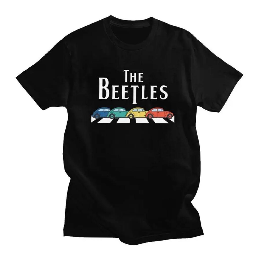 Custom Heavy Metal Rock The Beatle Tshirts for Men Short Sleeve Leisure T Shirt Fashion T-shirt 100% Cotton Tees Gift Idea