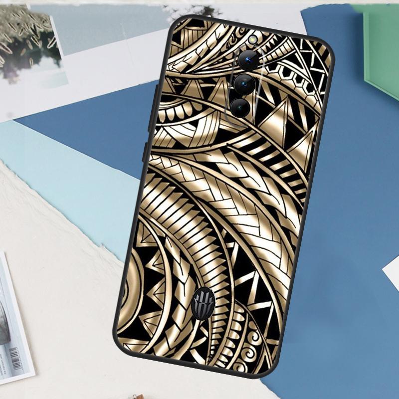 Maori Samoan Polynesian Tribal For Nubia Red Magic 10 Pro Plus 6 7 Pro 6S 7S 5G 6R RedMagic 9 8 8S 9S Pro Plus Phone Case