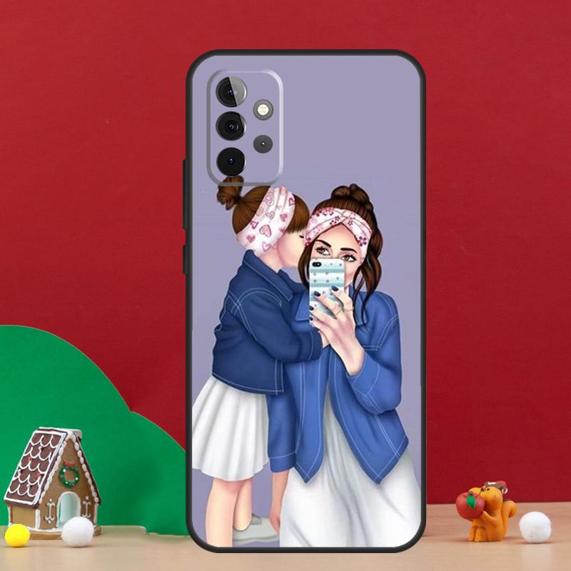 Baby Mom MUM MOTHER Girl Queen Case For Samsung Galaxy A17 A06 A16 A56 A36 A54 A34 A14 A52 A32 A13 A23 A33 A53 A15 A35 A55