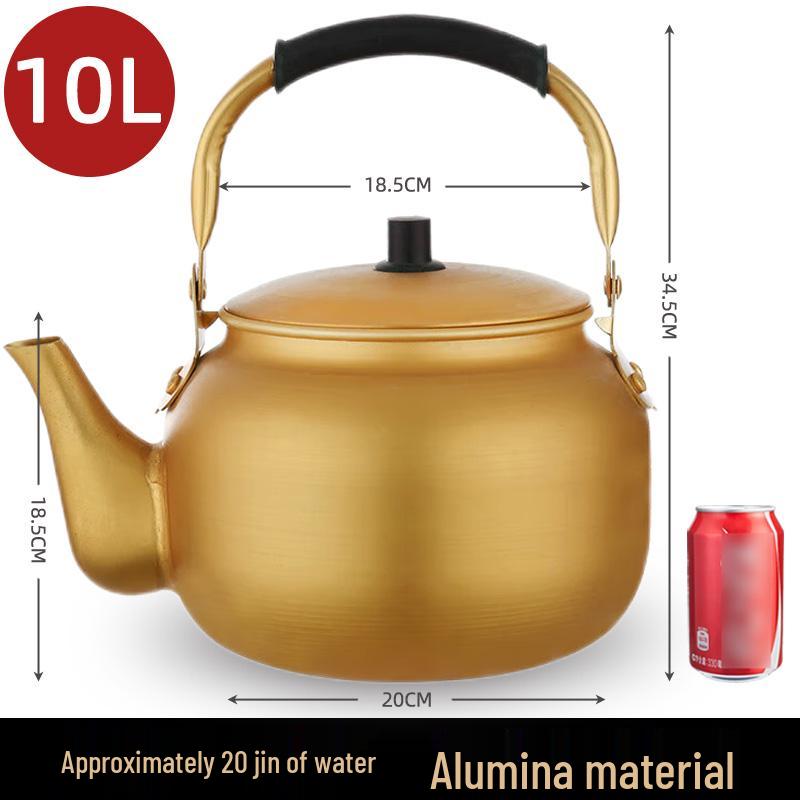 Yellow Aluminum Teapot Kettle: Large Capacity Korean Rice Wine Pot for Gas Stoves