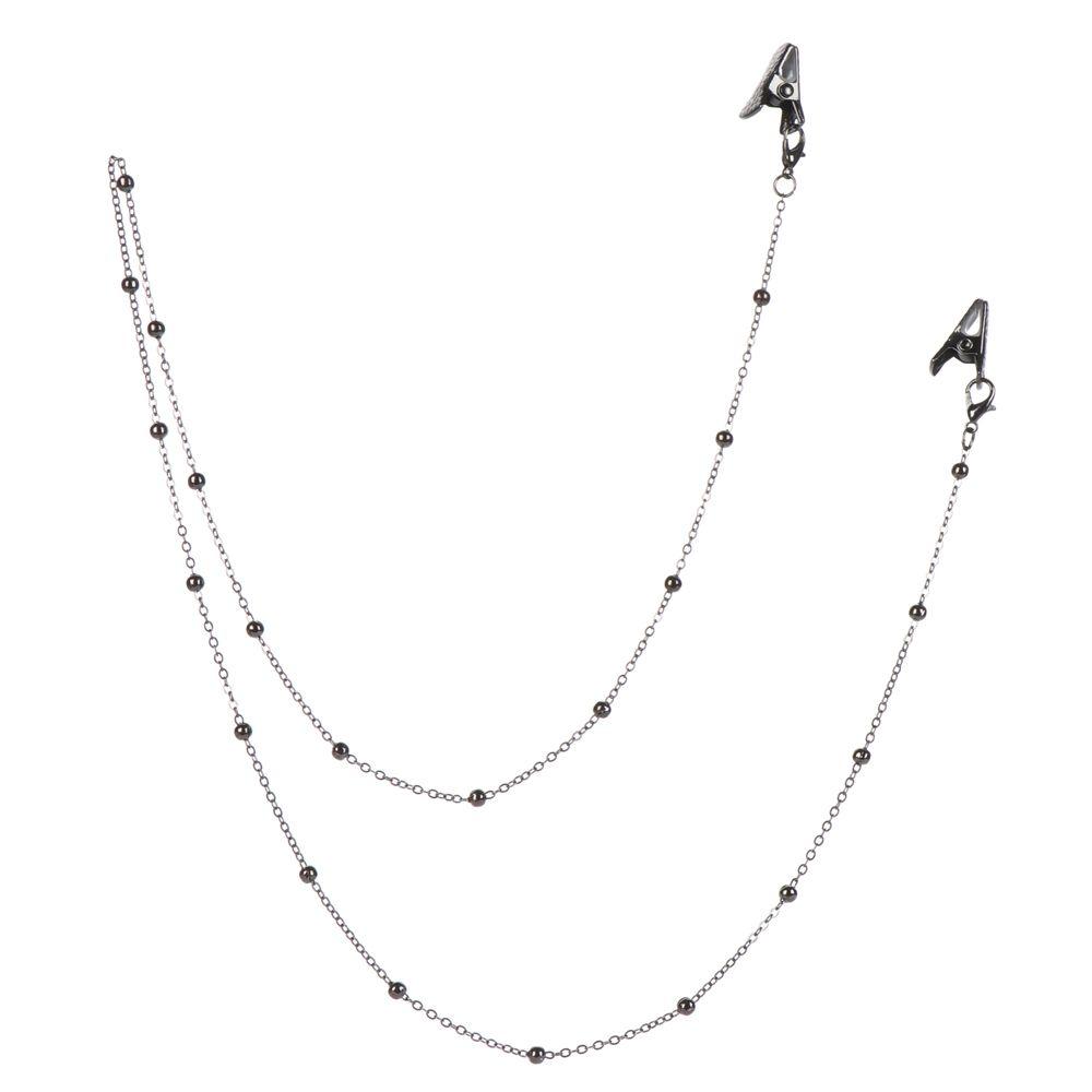 

Women Men Mask Holder Beaded Metal Glasses Chain Mask Lanyards Necklace Strap Ear Saver Holder 3