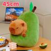 Kreatives Abnehmbares Frucht-Nest Capybara Plüschtiere Stofftier Apfel Avocado Nest Gemütliches Kissen Niedliche Capybara Puppe Raumdekoration
