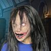 Halloweenská hororová grimasa Ducha strašidelná latexová maska zombie přes celou hlavu s vlasy děsivá halloweenská párty cosplay kostým