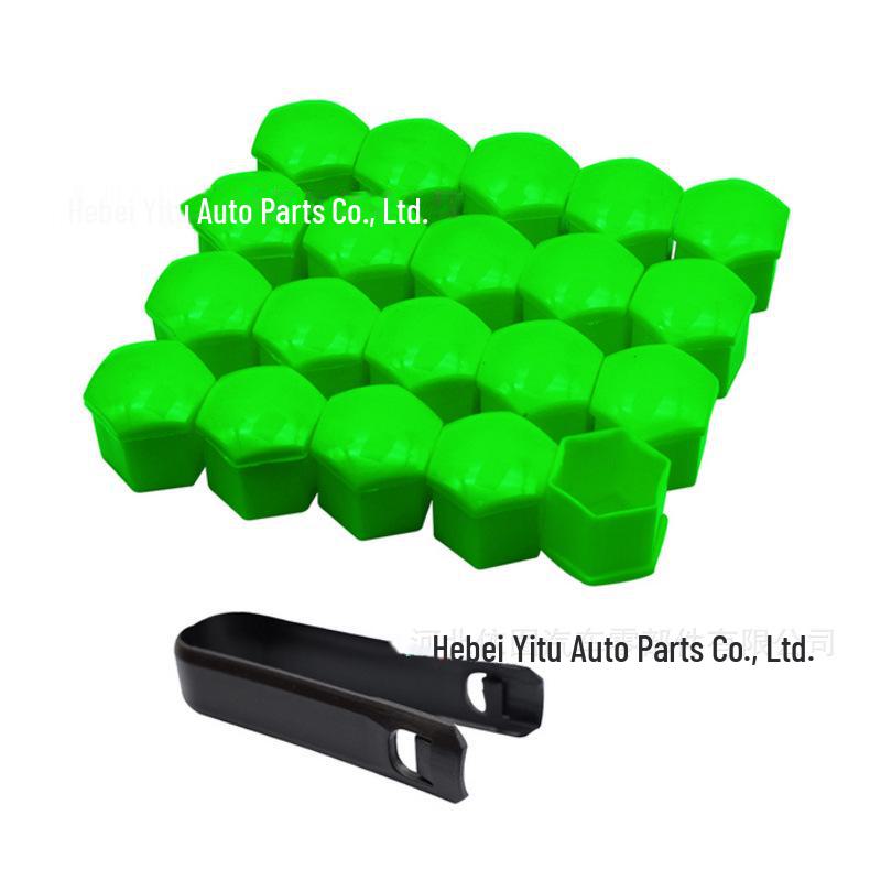 Universal Tire Nut Wheel Hub Protective Cover Set - 17mm, 19mm, 21mm